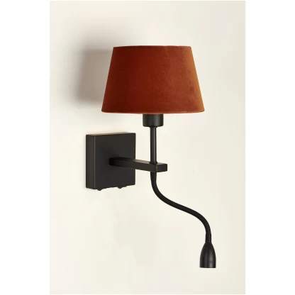 Mango vegglampe m/lesearm messing - Bilde 4