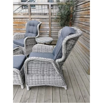Rio regulerbar stol med pall x 2 og bord - Bilde 2