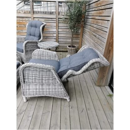 Rio regulerbar stol med pall x 2 og bord - Bilde 3