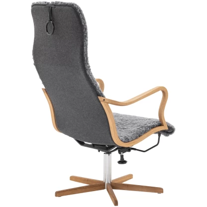 Chic wood hvilestol med pall - Bilde 7