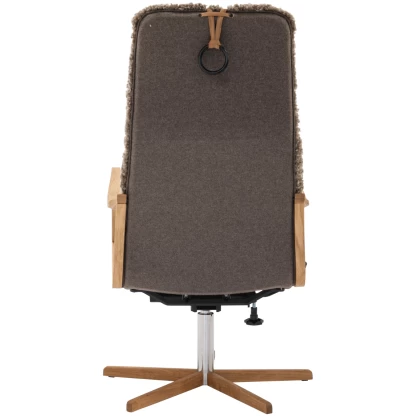 Chic wood hvilestol med pall - Bilde 6