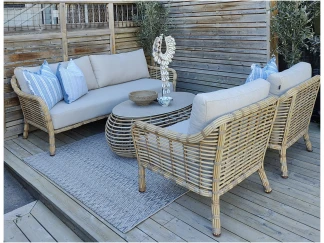 Sofagruppe til hage i bambus-look