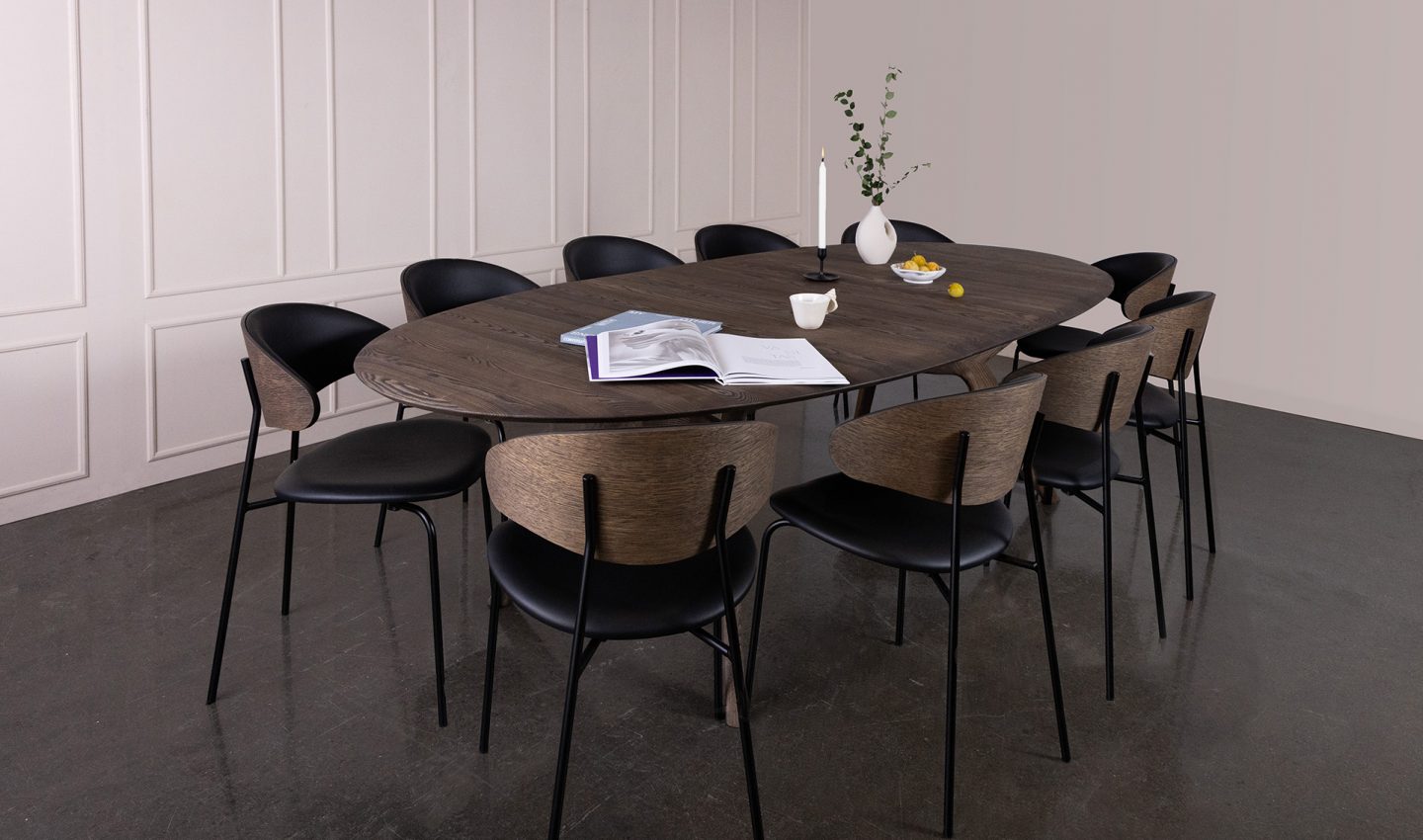 Amelia ovalt spisebord - Bilde 2