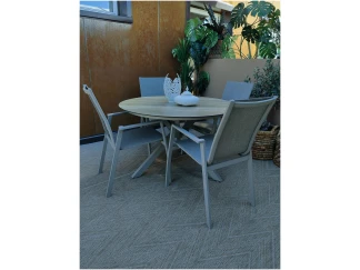 HPL spisebord m/4 Dallas spisestoler